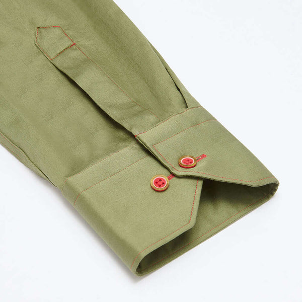 Olive Green Shirt -Charlie 1 size only – GFW Clothing