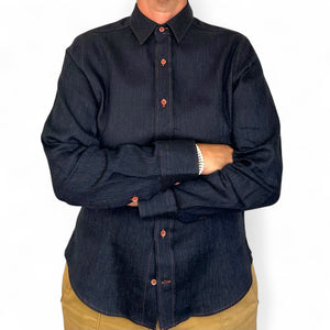 
            
                Load image into Gallery viewer, Indigo Blue Long Sleeve Shirt
            
        