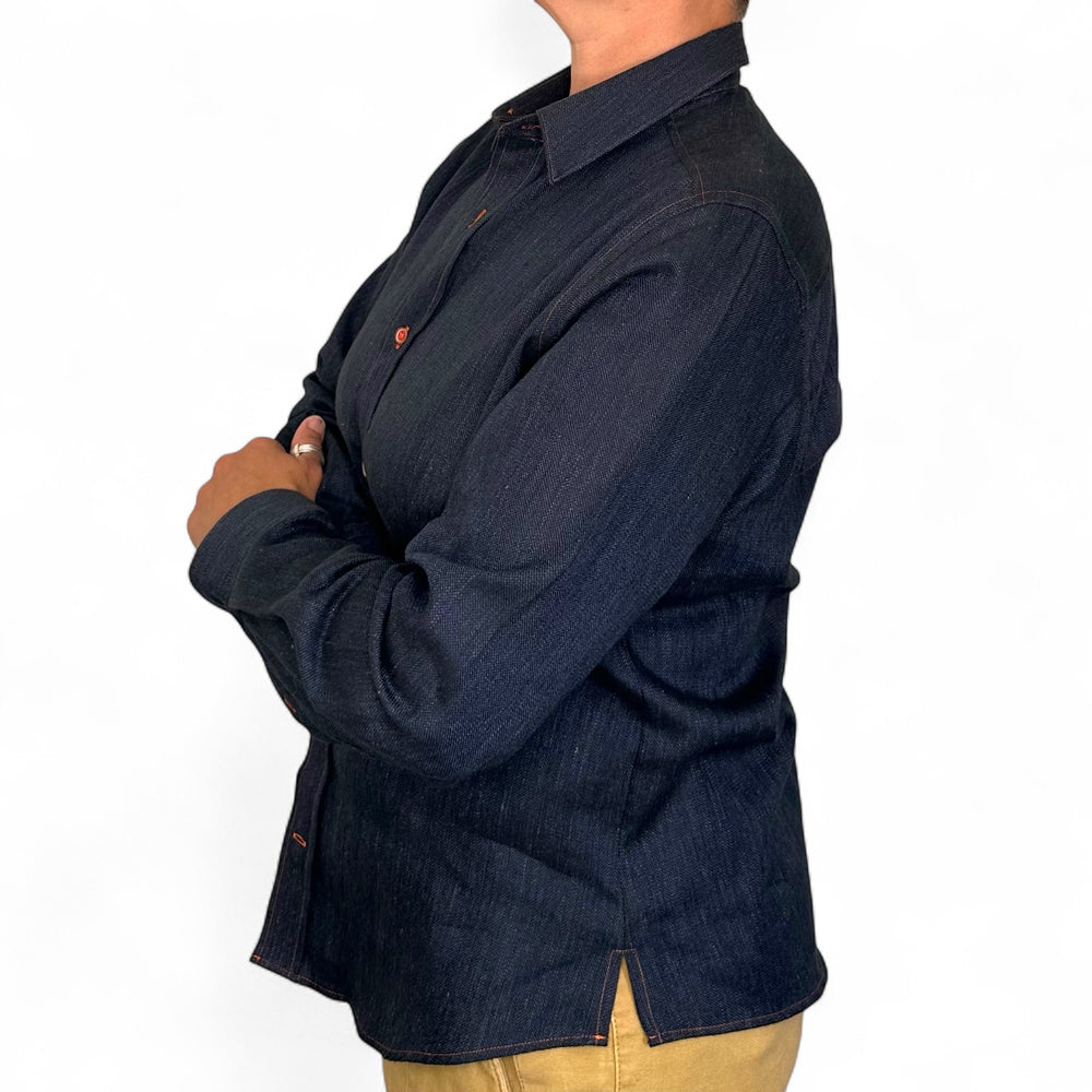 Indigo Blue Long Sleeve Shirt