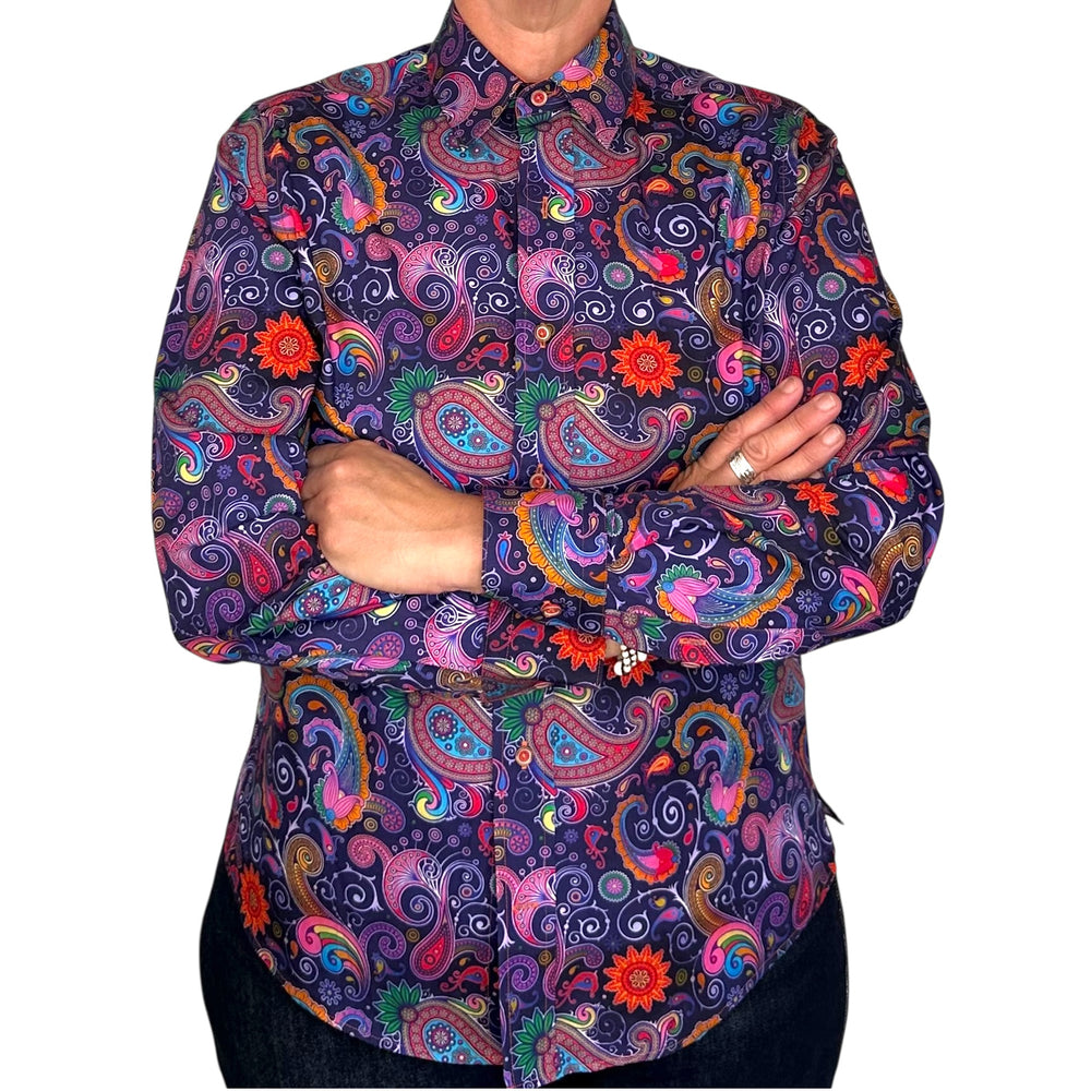 Paisley Print Long Sleeve Shirt