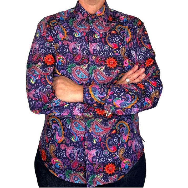 Paisley Print Long Sleeve Shirt