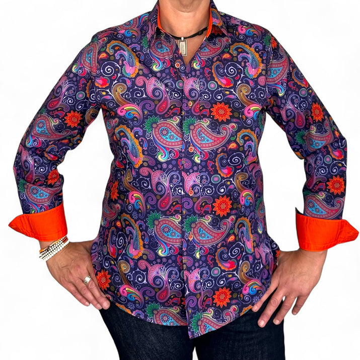 Paisley Print Long Sleeve Shirt