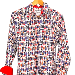 
            
                Load image into Gallery viewer, Fishes print shirt -  Long Sleeves
            
        