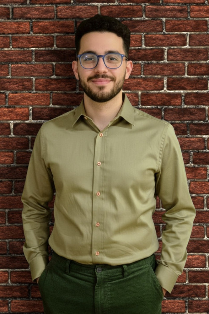 Olive Green Shirt - Long Sleeves