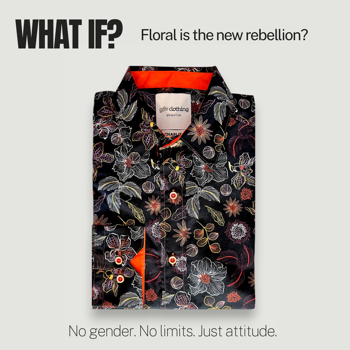 Botanical Print Long Sleeve Shirt