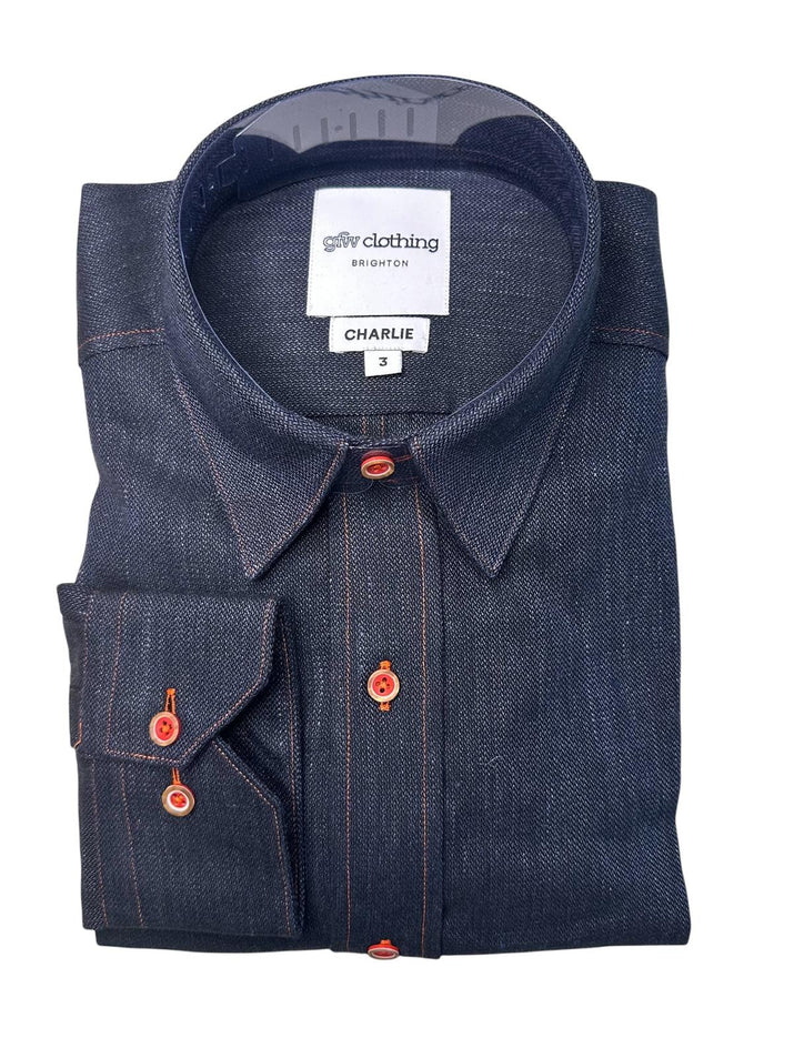 Indigo Blue Long Sleeve Shirt