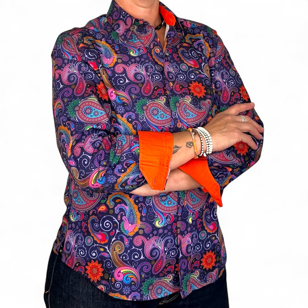 Paisley Print Long Sleeve Shirt