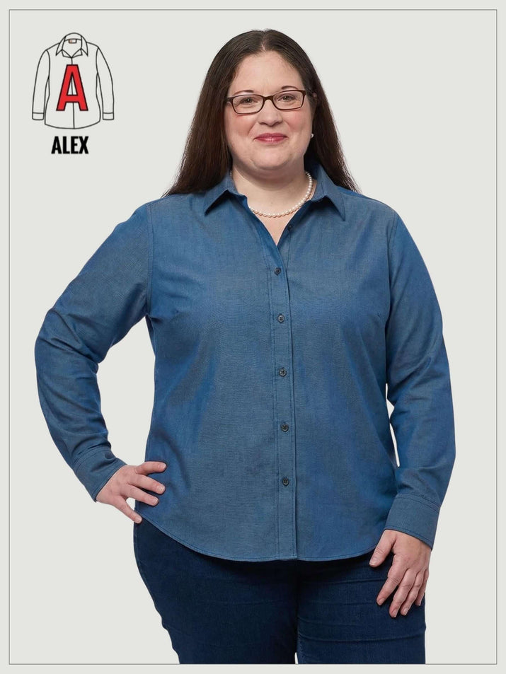 Pre-Order Oxford Cotton Shirt Button-Down Collar - Bluejay