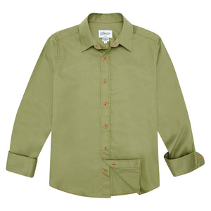 
            
                Load image into Gallery viewer, Olive Green Shirt - Long or Short Sleeves
            
        