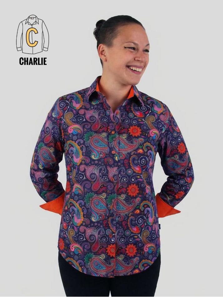 Paisley Print Long Sleeve Shirt