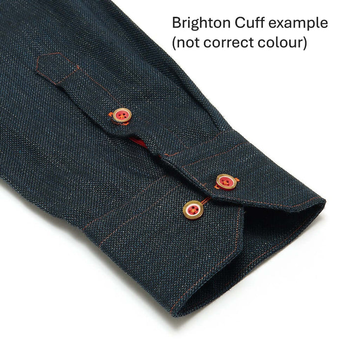 Pre-Order Cotton/Linen Shirt Mandarin Collar- Flintstone