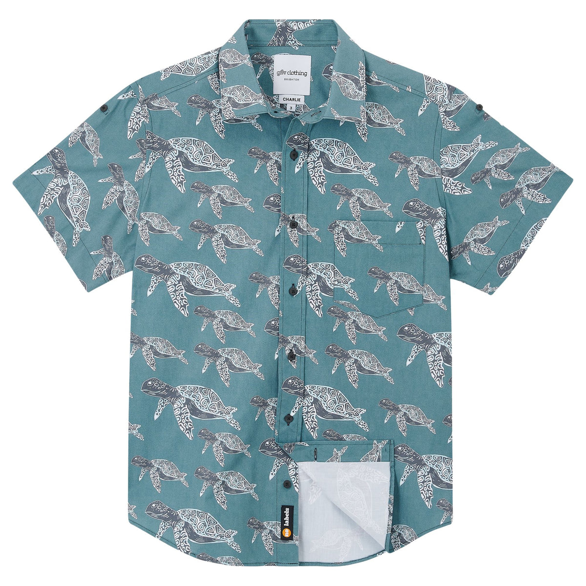 Turtle Print Shirt Short Sleeves – GFW Clothing