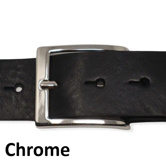 Leather Jeans Belt - Black