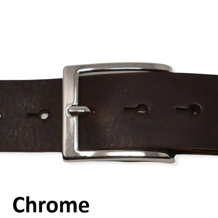Leather Jeans Belt - Dark Brown