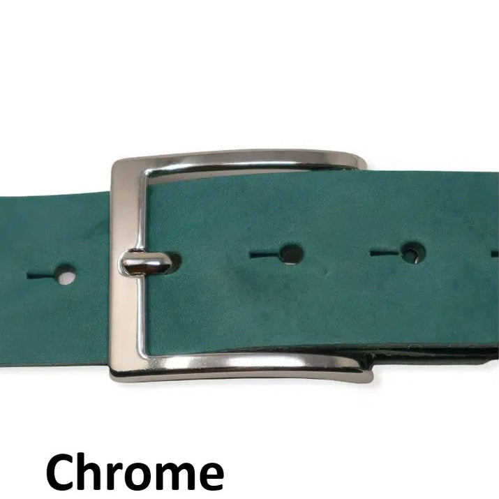 Leather Jeans Belt - Teal