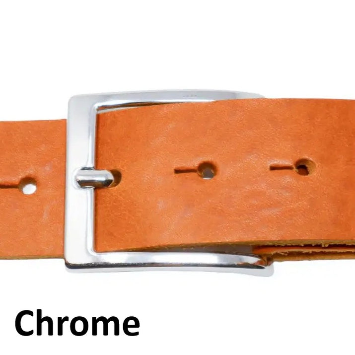 Leather Jeans Belt - Yellow