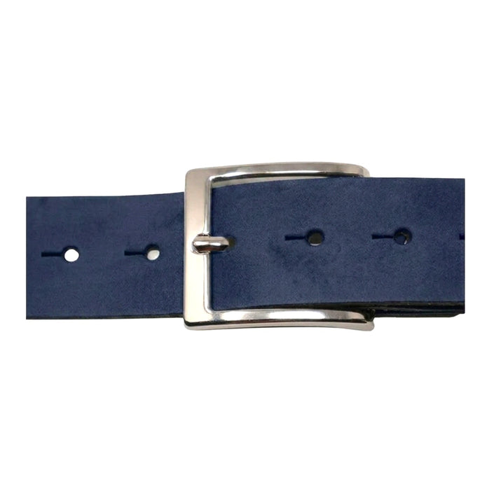 Leather Jeans Belt - Blue
