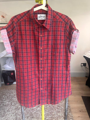 
            
                Load image into Gallery viewer, Red Check Shirt -  Billie 3 Short Sleeves
            
        