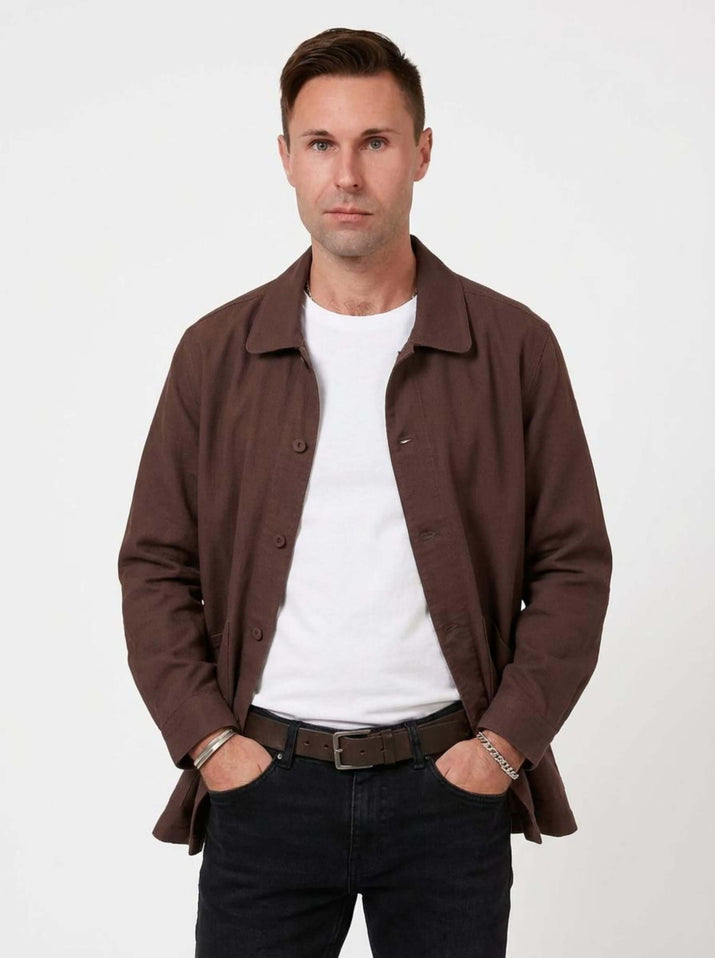 Pre-Order Lax Unisex Chore Overshirt - Rust