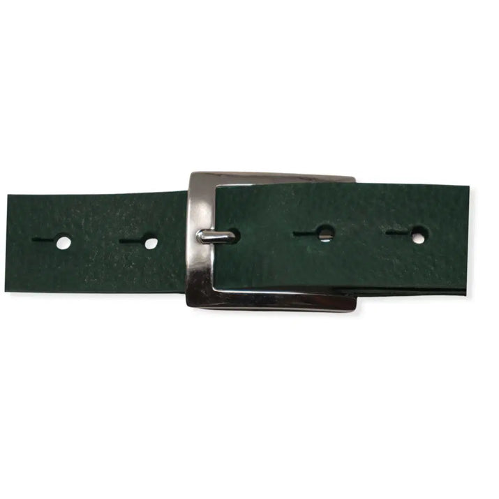 Leather Jeans Belt - Green