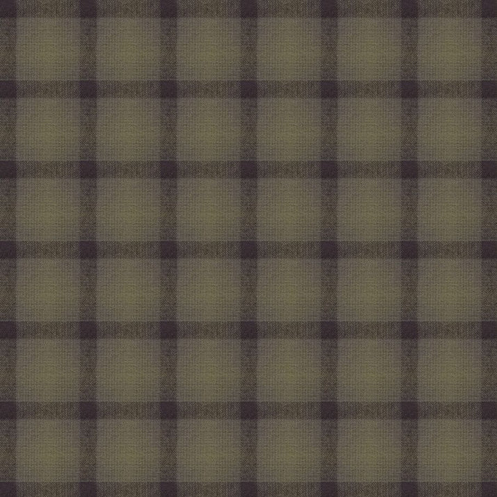 Olive flannel pattern close up