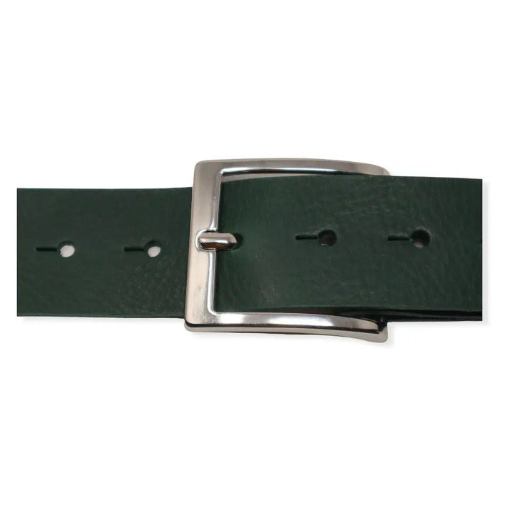 Leather Jeans Belt - Green