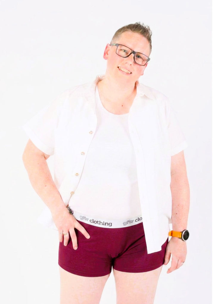 Boxer Shorts - Claret - Unisex