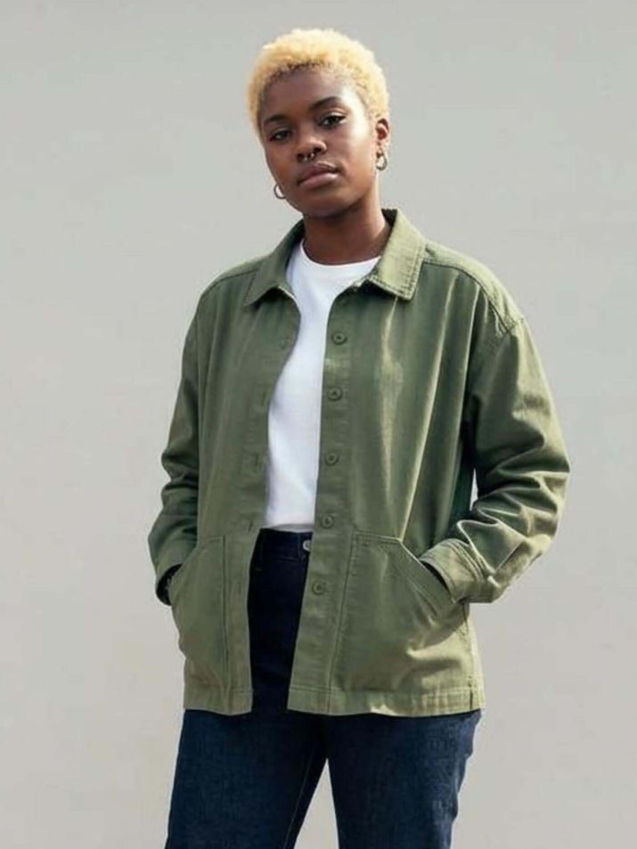 Pre-Order Lax Unisex Chore Overshirt - Khaki