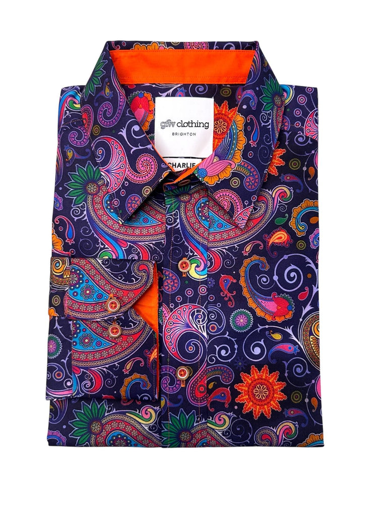 Paisley Print Long Sleeve Shirt