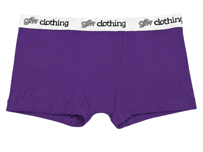 purple unisex boxer shorts