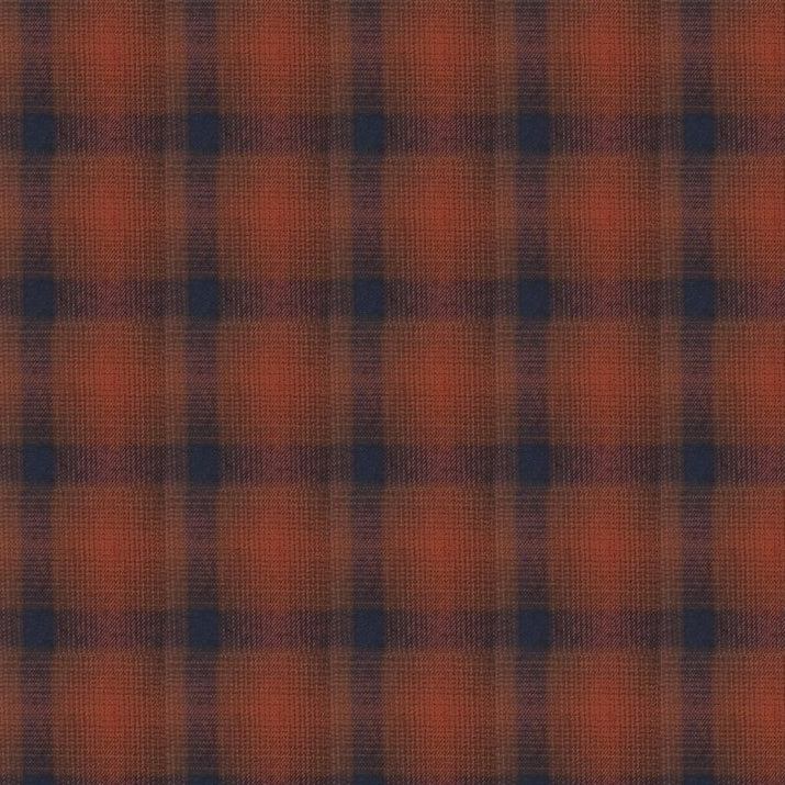 Rust Check Flannel Long Sleeve Shirt