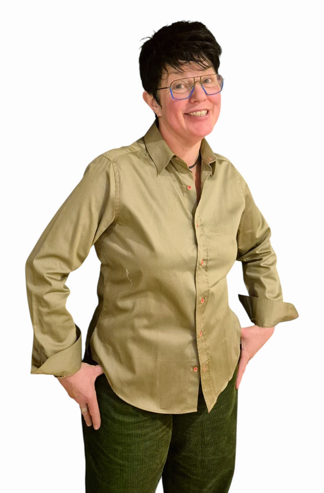 Olive Green Shirt - Long or Short Sleeves