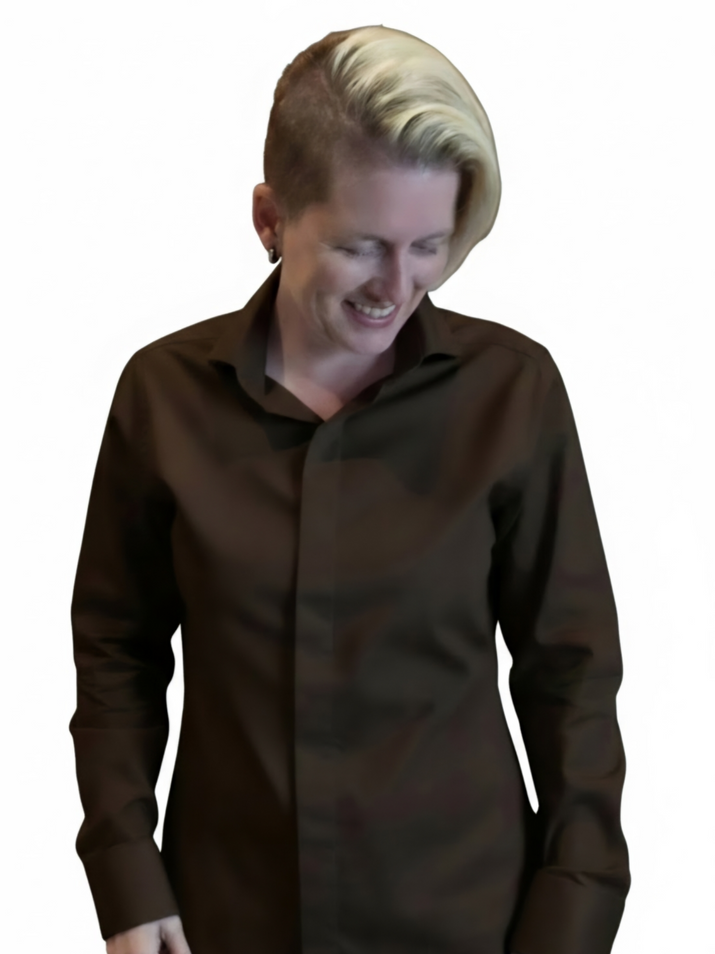 Oxford Cotton 'Coco'  Long Sleeve Shirt
