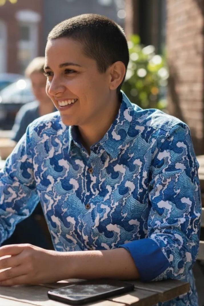 Waves Shirt Long Sleeves Billie 4, 5, 7, Charlie 1, 8 sizes only