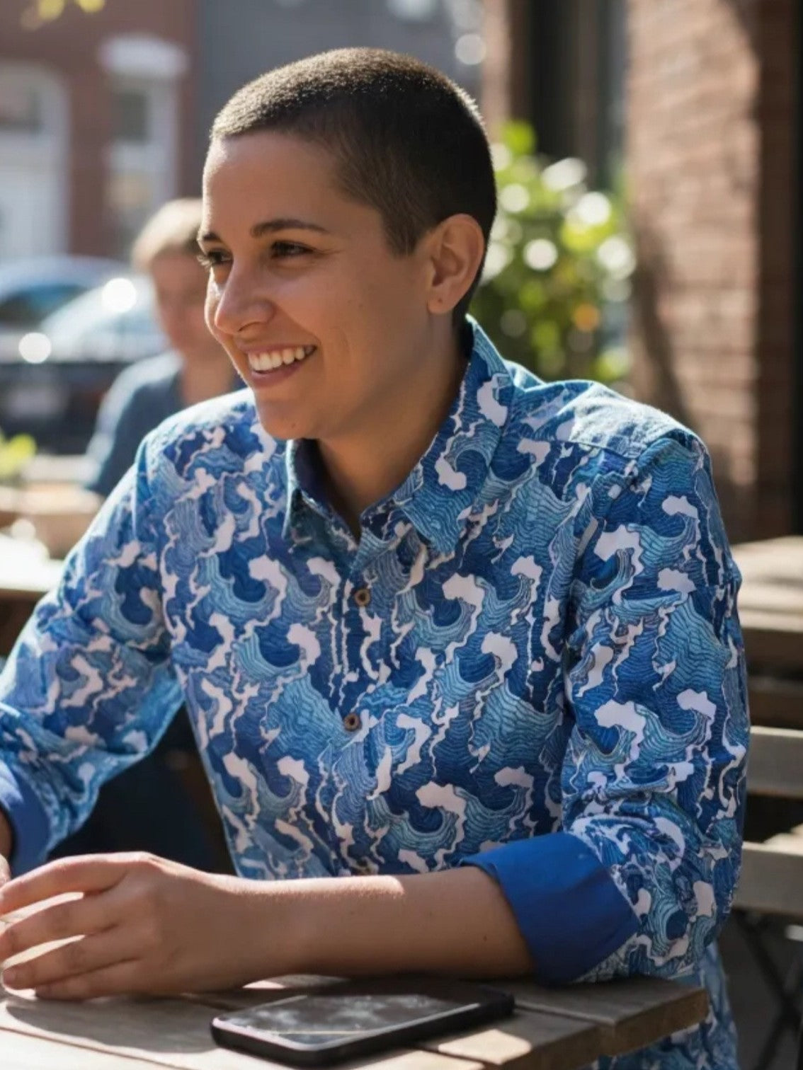 Waves Print Shirt Long Sleeves – GFW Clothing