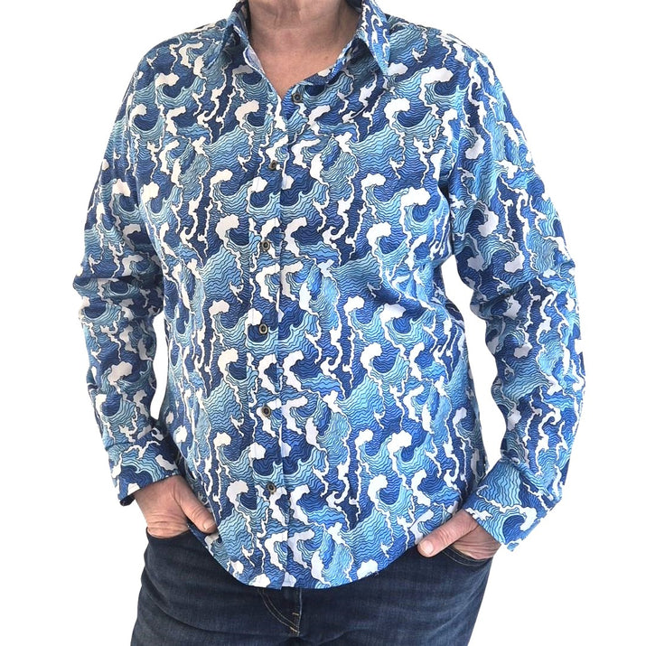 Waves Shirt Long Sleeves