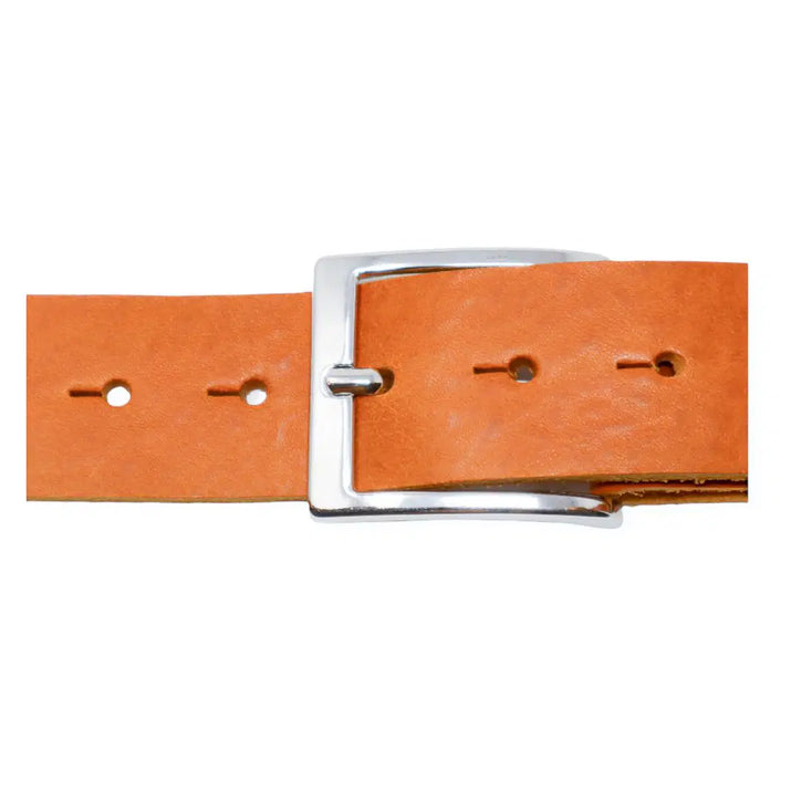 Leather Jeans Belt - Yellow